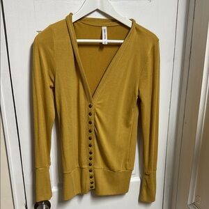 Zenana Outfitters Mustard Cardigan